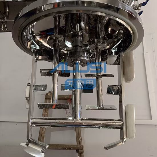 Vacuum Homogenizing Emulsifying Machine 500L Liquid Cosmetics Filling Production Line