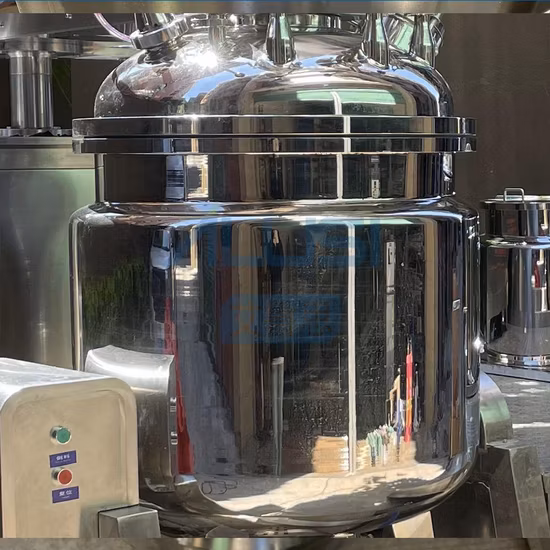 Vacuum Homogenizing Emulsifying Machine 500L Liquid Cosmetics Filling Production Line