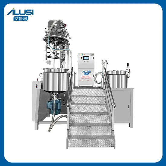 Vacuum Homogenizing Emulsifying Machine 500L Liquid Cosmetics Filling Production Line