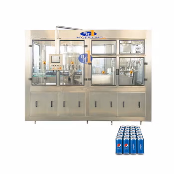 Linea automatica di inscatolamento di birra artigianale per bevande analcoliche gassate Riempitrice e sigillatrice per barattoli di latta in alluminio per animali domestici per l'imballaggio di bevande e riempitrice di liquidi in vendita